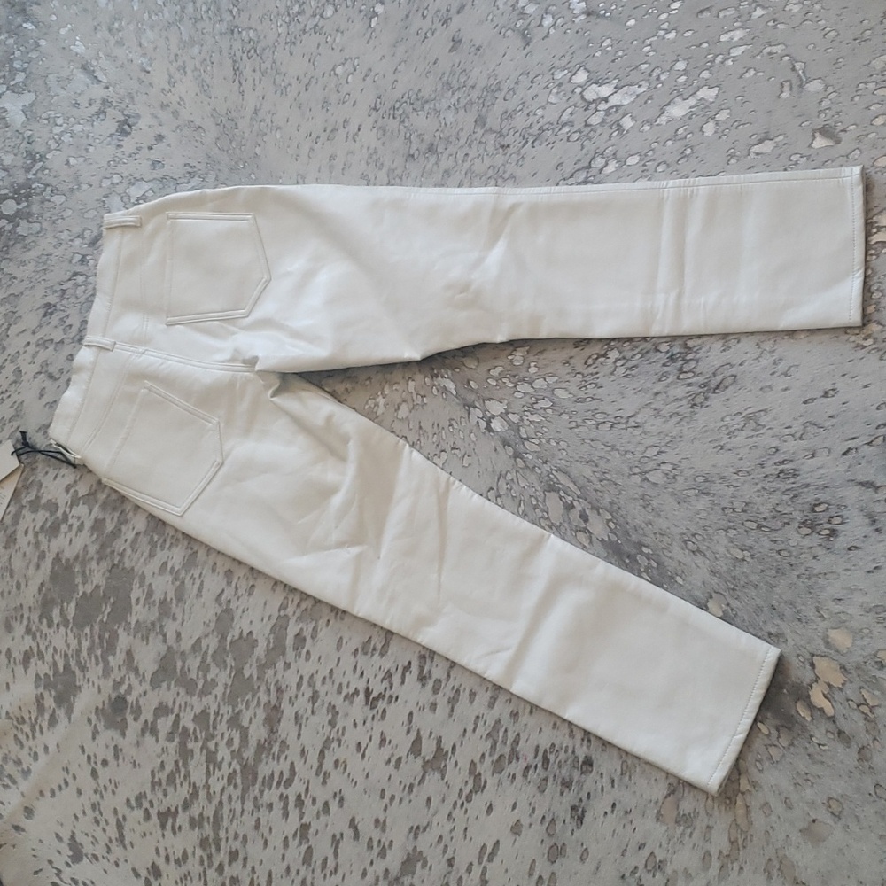 Agolde Recycled Leather Riley Long Pant In Lace Sz24 NWT